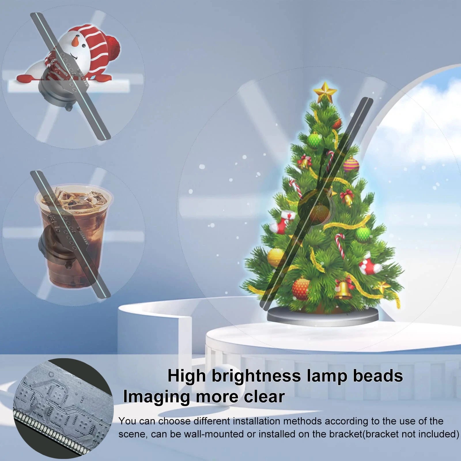 Hologram 3D Fan Projector