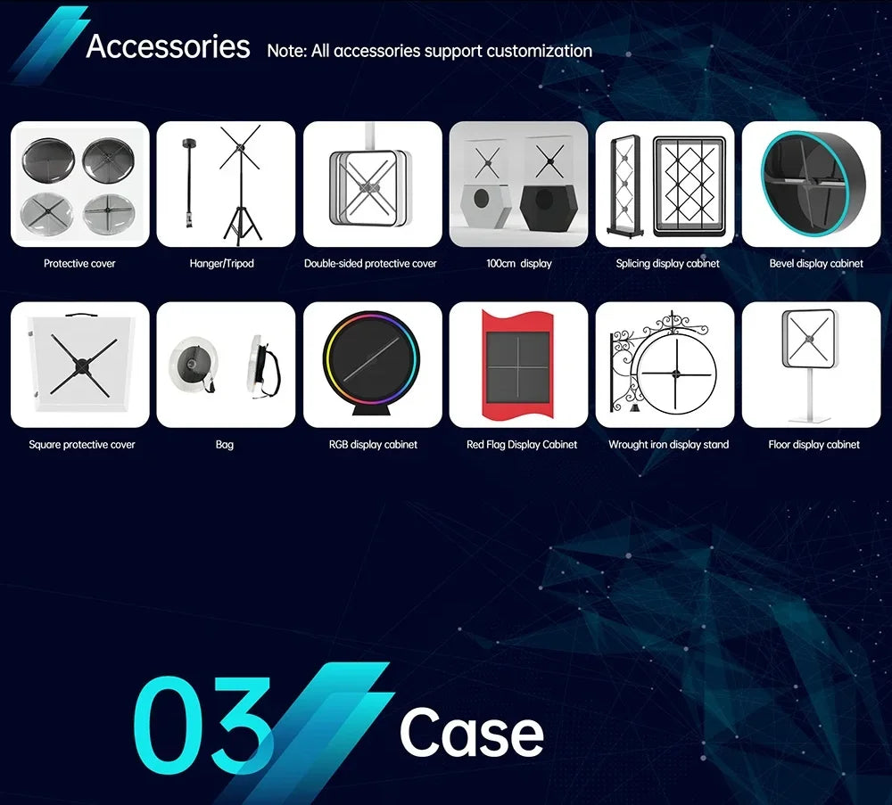 Hologram 3D Fan Projector